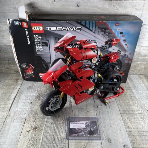 LEGO TECHNIC: Ducati Panigale V4 R (42107) 99% Complete W/ Box No Manual Read