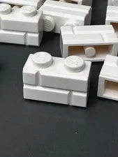 500 ~ BRAND NEW LEGO 1x2 WHITE BRICK WALL MASONRY CASTLE STONE PROFILE LOT