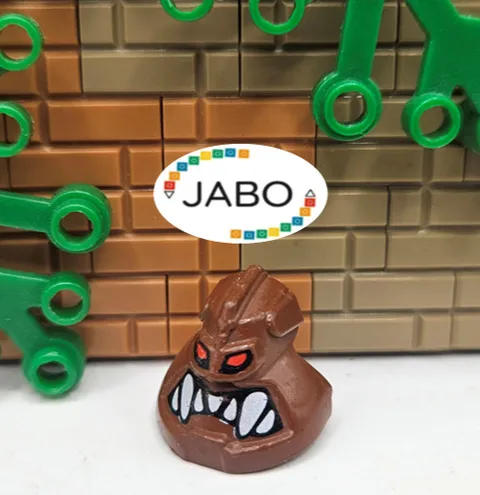 (S12 / 7 / 10) LEGO x1817px1 Head Modified Bionicle Piraka Avak Brown