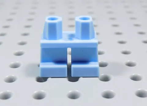 LEGO Bright Light Blue Short Blank Plain Legs Pants Minifig BT