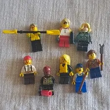 LEGO CITY Minifigures Lot of 8 w/ Accessories 
