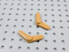 LEGO Lot of 2 Medium Nougat Boomerang Weapon Minifig BJ