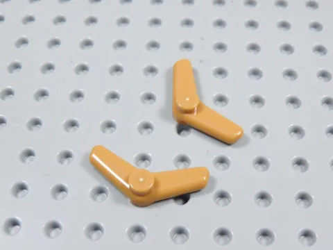 LEGO Lot of 2 Medium Nougat Boomerang Weapon Minifig BJ