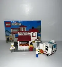 LEGO Town: Pizza to Go Pizzeria 6350 *Missing 1 Piece & 2 Stickers* Vintage 1994