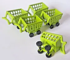 LEGO Shopping cart 42680 60500 42674 60347 60347 Bright Yellowish Green carts