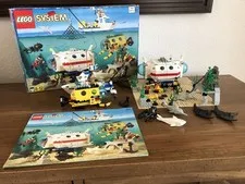 LEGO 6441 DEEP REEF REFUGE 100% complete w/ BOX & INSTR MINIFIGS decals VINTAGE
