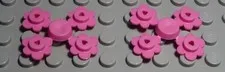 lego flower 1x1 pink 2x 4 pieces