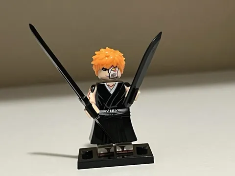 Lego Bleach Ichigo Minifigure Custom Printed