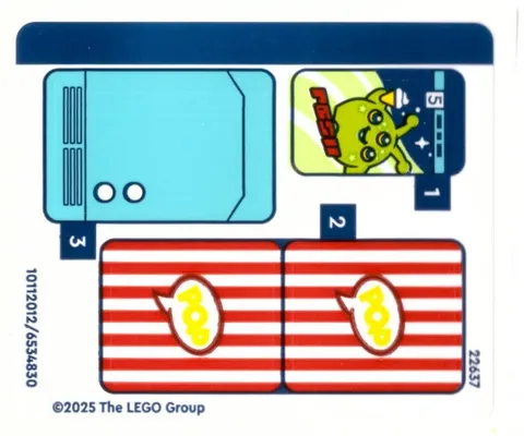 LEGO STICKER SHEET 42642 FRIENDSHIP MOVIE NIGHT from set New & Genuine