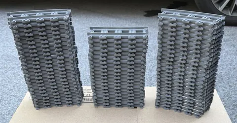 LEGO Train Tracks |  68 pcs | Dark Gray | 48 Curved | 20 Straight