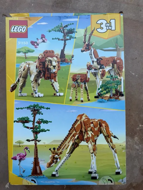 LEGO Creator 3 In 1 Giraffe/Lion/Antelope With Box Complete Set And Instructions
