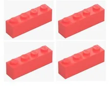LEGO ® 4x brick 1x4 vibrant coral coral 3010 6422918 building block spare part brick