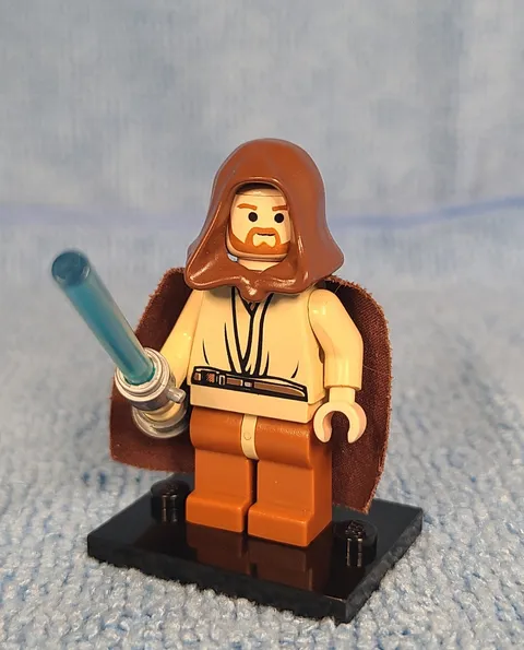 LEGO Star Wars Obi-Wan Kenobi sw0137 Light-Up Lightsaber WORKS Set 7257 2005