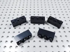 LEGO Lot of 5 Black 1x3 Bricks BF
