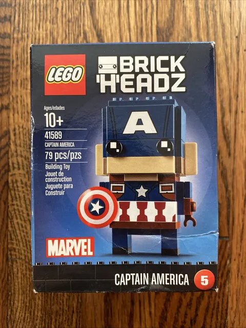 CAPTAIN AMERICA - Lego BRICK HEADZ 41589 - Marvel Comics SUPER HERO Building Set