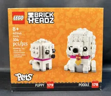 LEGO Brickheadz Pets Puppy & Poodle 40546 Animaux Building Toy Set NEW
