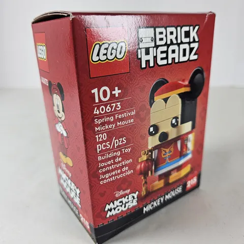 LEGO BRICKHEADZ: Spring Festival Mickey Mouse (40673) Brand New