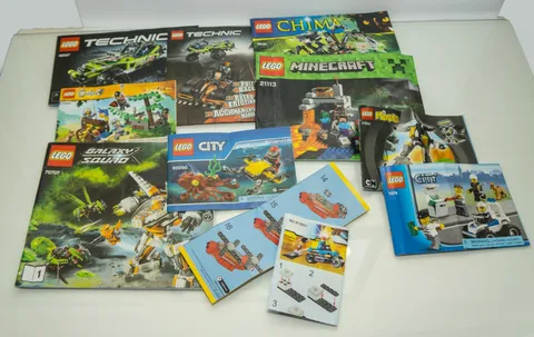 Bulk Lot LEGO Instruction Manuals Booklets Book Minecraft Chima Technic City