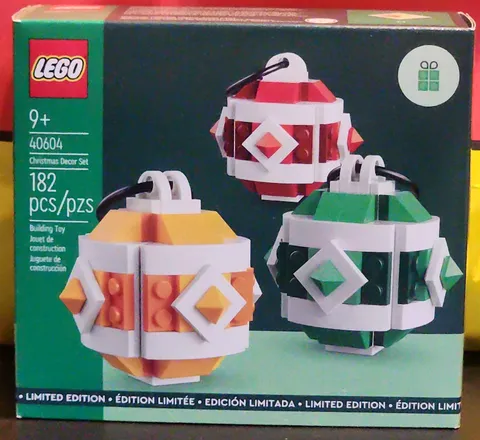 Lego 40604 Christmas Decorations New Sealed Limited Edition