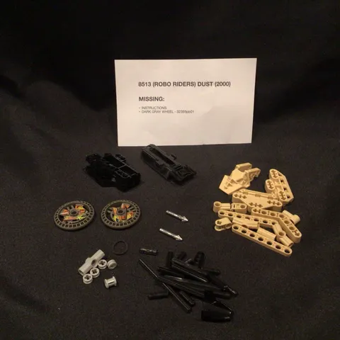 Vintage Lego Technic Robo Riders Set 8513 Dust (2000) - NOT COMPLETE