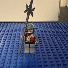LEGO Kingdoms Lion Knight Minifigure with pike cas445 - set 7946 King's Castle