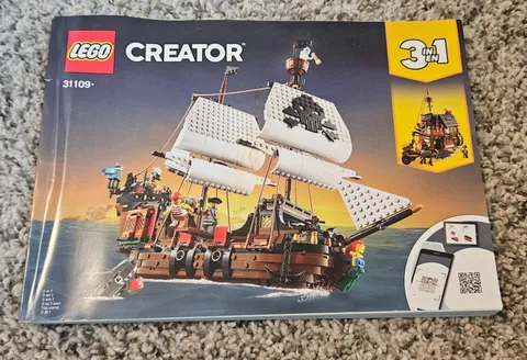LEGO Creator 31109 Manual Books 1 & 2 Pirate Ship Skull 2020 - INSTRUCTIONS ONLY