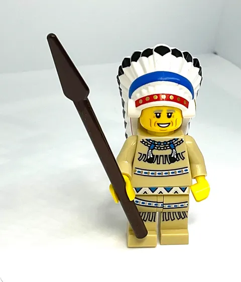 Lego Native American Indian Chief Minifigure - Western Frontier Characters