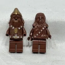 Lego Star Wars Minifigure Classic & Warrior Chewbacca Lot of 2 sw0011 Figures