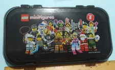 LEGO MiniFigures Series 8 Latching Storage Case With Dividers - Case Only