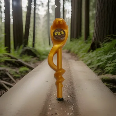 LEGO Golden snake staff trans orange weapons Serpentine for Ninjago minifigure