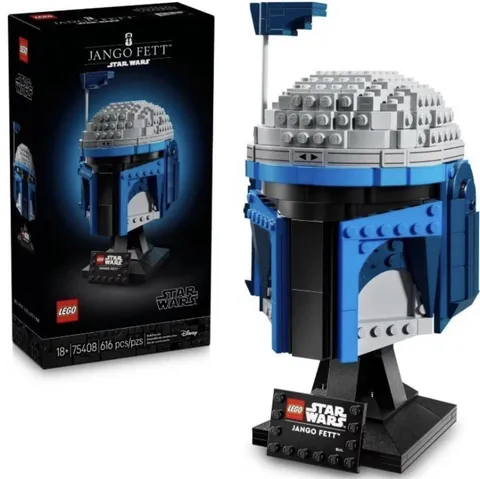 LEGO Star Wars Jango Fett Helmet 75408 616pc Display, Sealed Brand New.