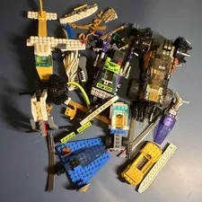 LEGO Ninjago + LEGO City Lot Bricks Pieces & Parts w/ Vehicle Builds Multicolor