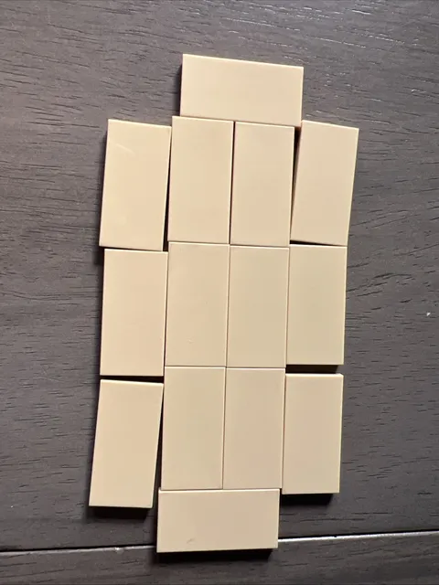 LEGO 87079 Tan Tile 2 x 4 Bulk 14 Pieces
