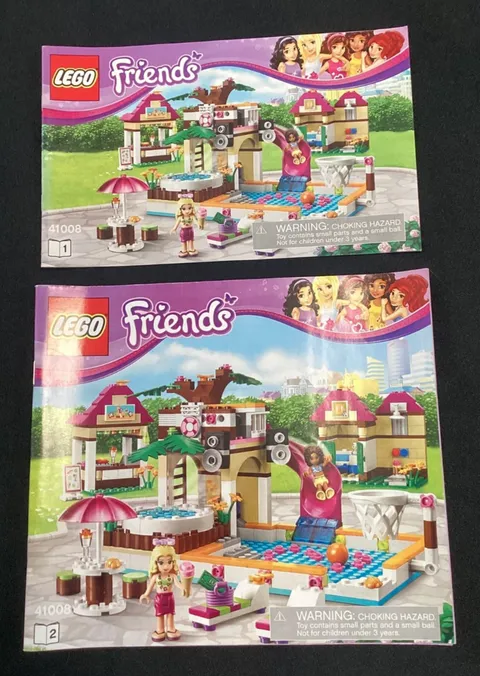 Lego Friends Instruction Manual Set 41008 Heartlake City Pool 2012 Retired Swim