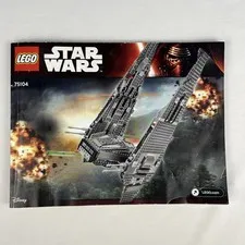 LEGO Star Wars 75104 Kylo Ren's Command Shuttle Instruction Manual Book Only