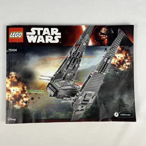 LEGO Star Wars 75104 Kylo Ren's Command Shuttle Instruction Manual Book Only