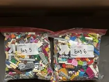 LEGO Bulk Lot Mixed Bricks & Parts Multicolor in Polybags Bag 5 & 6