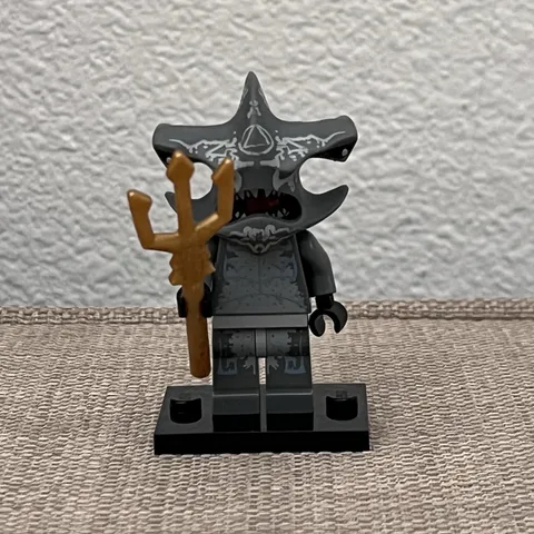 LEGO Atlantis Minifigure - Hammerhead Shark Warrior (atl017) 7984 7977 Trident