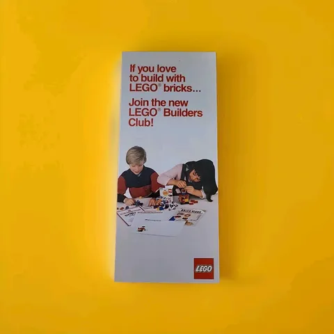 Vintage 1980s LEGO Builders Club Application Pamphlet Registration Form