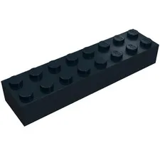 10x LEGO® Part 3007 - Brick 2 x 8