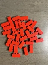 Lego 3622 Red Brick 1x3 - 32 Pieces Dented