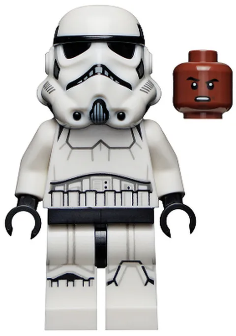 Imperial Stormtrooper - Male, Dual Molded Helmet with Light Bluish G - Used LEGO