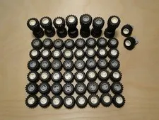LEGO Wheels Tires w/ Gray White Plastic Lot Rims Wheels
