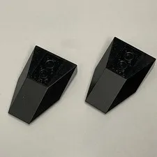Lego 4856 Black Replacement Parts Pieces Lot of 2