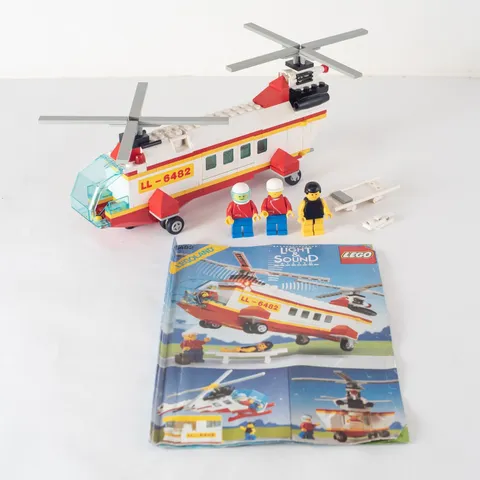 Lego 6482 Medical Rescue Helicopter Light & Sound 9V Legoland City (1989)