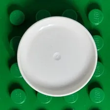 Lego DUPLO white utensil dish plate bowl 3 x 3 in 10835 10834 45024 10569