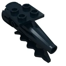 LEGO Part 4746 - Black Tail 4 x 2 x 2, Rocket