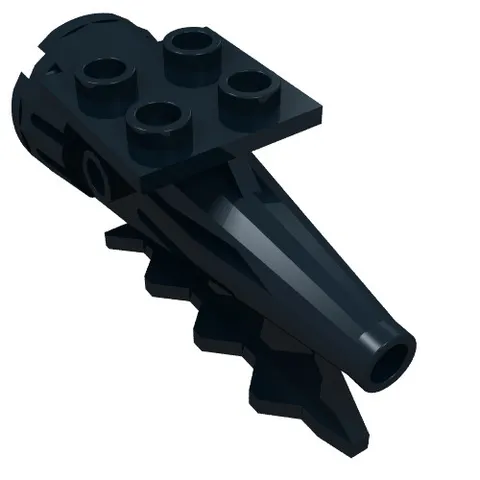 LEGO Part 4746 - Black Tail 4 x 2 x 2, Rocket