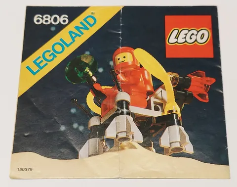 Lego Classic Space - Surface Hopper 6806 Instruction Vintage 1985 Booklet Only B