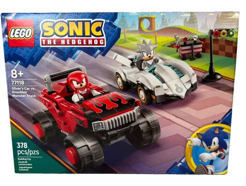 LEGO Sonic Silver's Car vs. Knuckles' Monster Truck 77118 New Sealed NIB